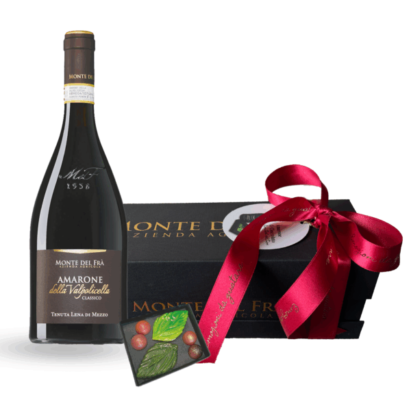 COFANETTO AMARONE LENA 2019 & GRAPPOLO DI CIOCCOLATO EXTRA BITTER ALL'ARANCIA